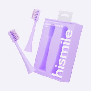 Hismile Toothbrush Replacement Heads Lila 2-pack